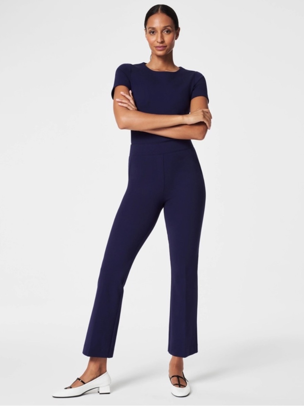 Spanx The Perfect Pant Kick Flare Cropped Size Small